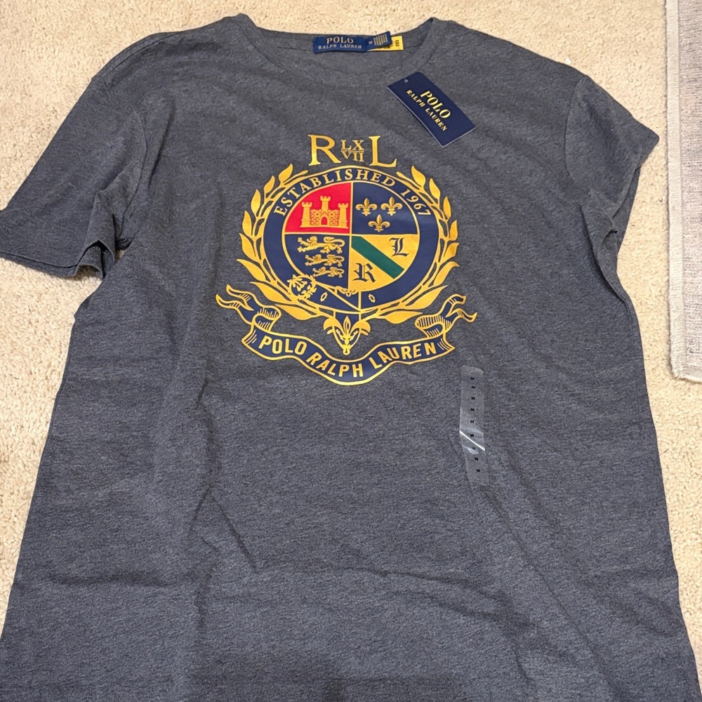 Polo by Ralph Lauren Gray Crest Tee
